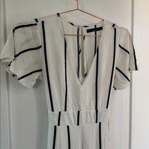 Flattering Striped V-Neck Jumpsuit